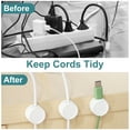 thumbnail image 5 of 6Pack Cord Organizer Holder, Round Cable Clips, Green, 5 of 6