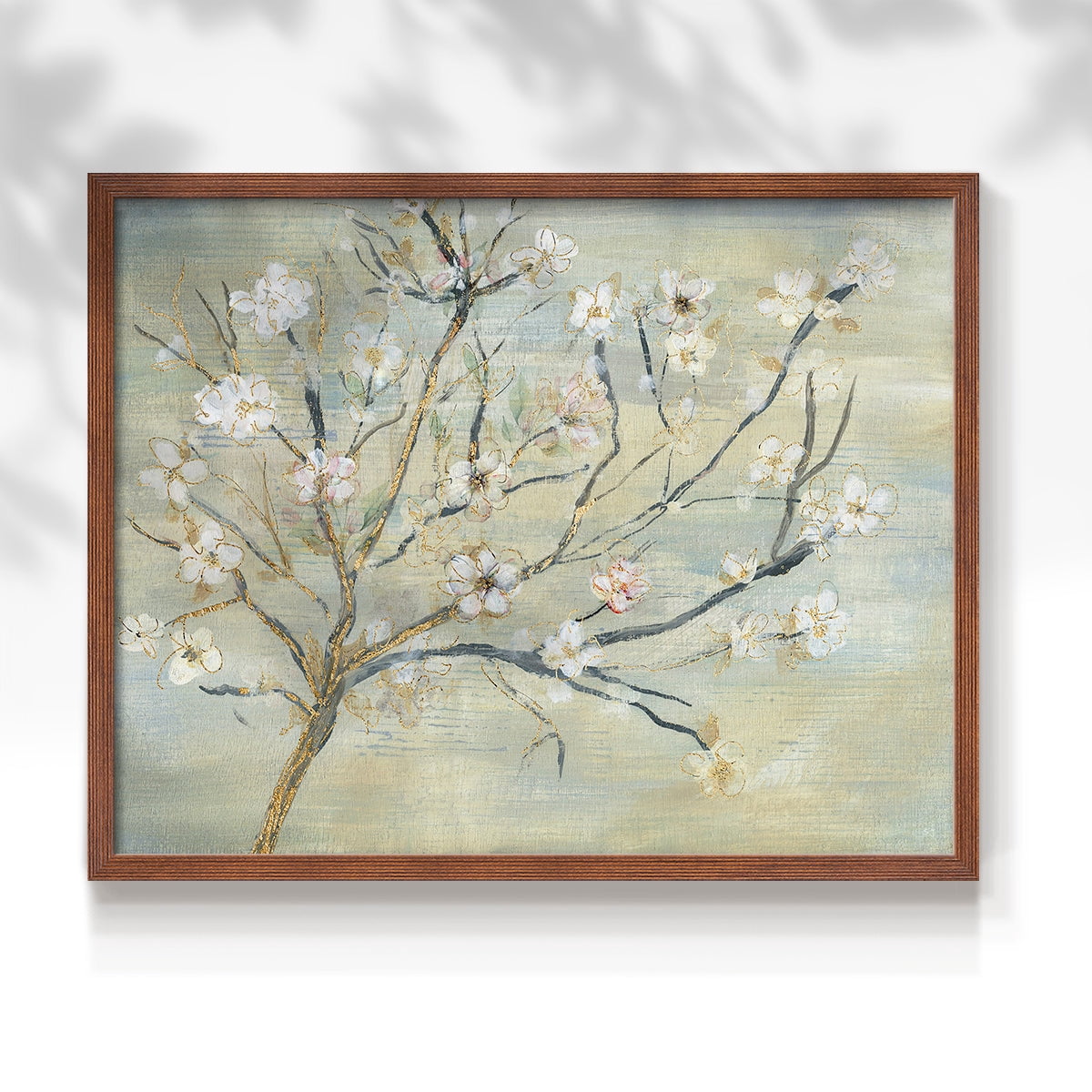 Blossoms & Spring Rain by Susan Jill - Restickable Framed Giclée Print