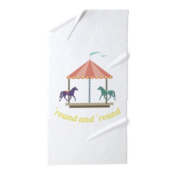 CafePress - Round & Round - Large Beach Towel, Soft 30"x60" Towel with Unique Design