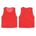 thumbnail image 3 of Hansber Kids Boys Training Tank Top Sleeveless T-Shirt Dry-Fit Active Basketball Football Uniform Red S, 3 of 4