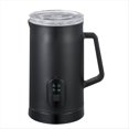 thumbnail image 4 of 4-in-1 Electric Milk Frother 400W 590ml Hot and Cold Milk Foamer Silent Operation Stainless Steel Milk US Plug A,1 * Electric Milk Frother,Black, 4 of 9