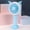 Blue, variant on JZCHUNTOY Adorable Deer Shape Handheld Foldable Mini Fan, 3 Speed Adjustable Rechargeable Fan, Portable Personal Fan with Charging Cable, Compact Pocket Fan for Outdoor Hiking Office