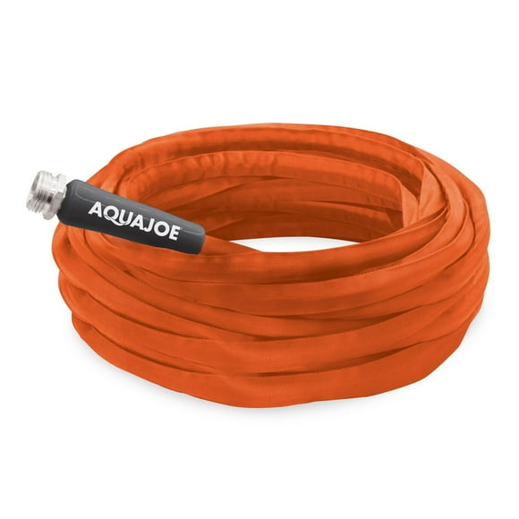 Aqua Joe 75-Foot x 3/4-Inch FiberJacket Contractor-Grade Hose