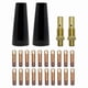 thumbnail image 1 of 24 PCS Gasless Nozzle Tips Kit, for Lincoln Magnum 100L & Weld-Pak 100HD 125HD 140HD MIG Welder, MIG, 1 of 5