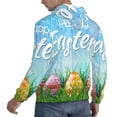 thumbnail image 6 of Daiia Happy Easter for Men's Fashion Hoodies & Sweatshirts with Kangaroo Pocket Hooded Sweatshirt Breathable & Moisture Wicking-Small, 6 of 7