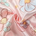 thumbnail image 6 of Girls Satin Pajamas Toddler Girls Floral Silk Pajamas Set Summer Short Sleeve Button Up Top Shorts 2Pc Satin Sleepwear Set Pajamas for Girls Light Pink 2 Years-3 Years, 6 of 7