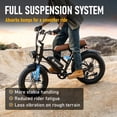 thumbnail image 6 of AMYET G60 Electric Bike for Adults, 1000W Peak 1500W, 48V 20Ah, 20"x4" Fat Tire E Mountain Bike, UL2849, 6 of 12