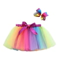 thumbnail image 2 of WOYY Toddler Girls Rainbow Colorful Ballet Dance Performance Tutu Skirt, Sizes 2-11, 2 of 5