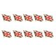 thumbnail image 1 of 10pcs England Flag Brooch Iron Stoving Varnish Clothing Decor Brooch for Festival Party Gathering, 1 of 3