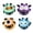 Set of 4, variant on Dog Face Halloween Squishy, Devil-Themed Dog Face Swap Squishy, Soft Moldable Sensory Balls for Stress Relief, Surprise Halloween Gifts
