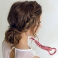 thumbnail image 3 of Unique Bargains 1 Pc Elegant Simple Twist Hair Clips Hairdo Clip Wine Red, 3 of 5