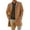 Khaki, variant on Men's Wool Blend Trench Coat, Notched Collar Single-Breasted Overcoat for Business Casual Winter Wear with Pockets, Slim Fit and Mid-Length for Formal Occasions,Khaki 3XL