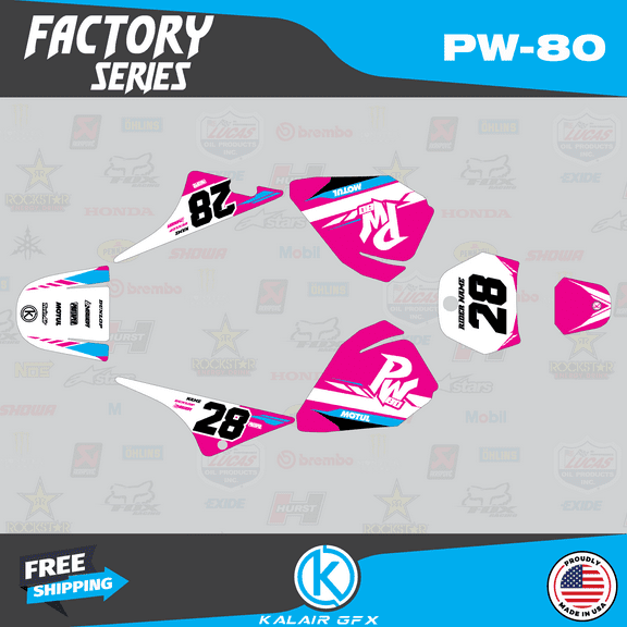 Kalair GFX Graphics Kit for Yamaha PW80 (1990-2008) Factory Series