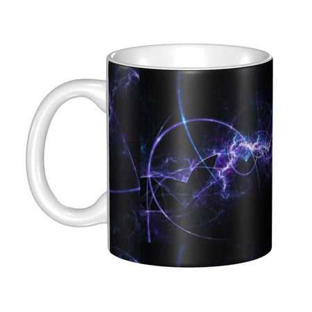 

Ceramic Mug Funny Coffee Milk Tea Mug Cup Abstract Fire Cup