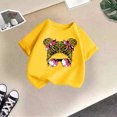 thumbnail image 5 of 2025 Hauts, T-Shirts et Chemises pour Filles Enfant Mignon Imprimé Chemises à Manches Longues Graphique Col Rond T-Shirts Graphiques Courts T-Shirt à Manches 10-12 T-Shirt d'Été Décontracté Raglan T-Shirt, 5 of 5