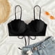 thumbnail image 3 of Prolriy Bikini Top de Tiras con Conchas Marinas Bikini Tops de Baño Push Up Traje de Baño Tops para Mujeres con Aros Traje de Baño Tops de Baño Sujetadores de Baño para Mujeres Negro XL, 3 of 7
