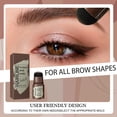 thumbnail image 4 of Eyebrow Stamp Shaping Kit, One Step Brow Stamp Stencil Kit Waterproof Eye Brow Stamp Makeup Tools Eyebrow Definer with 24 Reusable Eyebrow Stencils (Black), 4 of 8