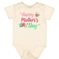 thumbnail image 3 of Inktastic Happy Mothers Day with Flowers Boys or Girls Baby Bodysuit, 3 of 5