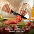 thumbnail image 4 of Randalfy 6-Piece Stainless Steel Knife Set - Kitchen Knives Set with Block, Anti-Rust & Dishwasher Safe (Black), 4 of 8