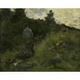 thumbnail image 3 of Richard Nicolaüs Roland Holst 18x15 Black Modern Framed Museum Art Print Titled - A Farmer Walking Along the Fringe of a Wood (1889), 3 of 5