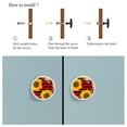 thumbnail image 4 of 4 Pcs Sunflower Knobs for Kitchen Cabinet Cupboard Dresser Bookcase Drawer Pulls Handles Round Home Decor, 4 of 5
