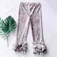 thumbnail image 6 of UAYOTSE Girls Ruffles Leggings Cotton Pants Kids Stretchy High Waist Legging 1 6 Years,Sizes 4-5 Years, 6 of 7