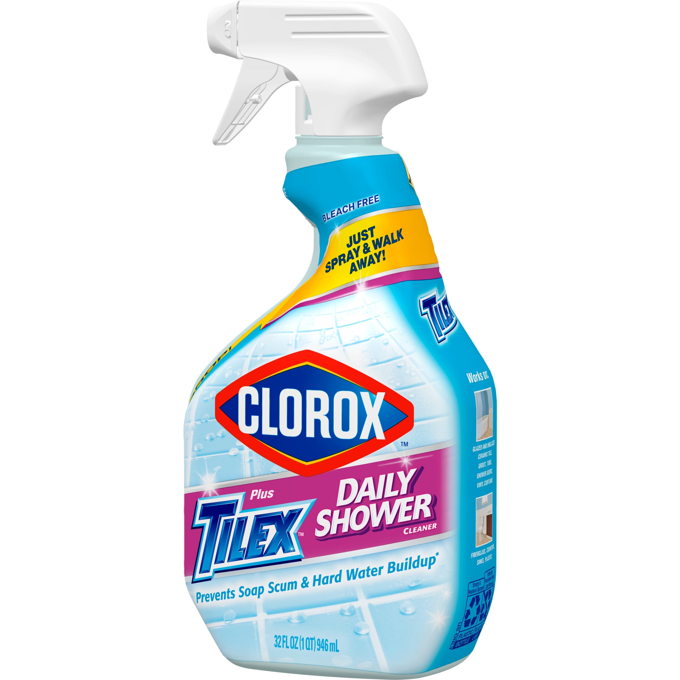 Clorox Plus Tilex Daily Shower Cleaner and Bathroom Spray, 32 fl oz