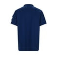 thumbnail image 3 of Mens T-Shirt Lapel Button Down Sports With Arm Pockets Solid Color Short Sleeve Casual T Shirts,BU1,L, 3 of 7