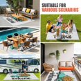 thumbnail image 4 of Country Sunflowers Outdoor Rug for Patio/Deck/Porch, Non-Slip Large Area Rug 5 x 7 Ft, Welcome Rustic Truck Floral Farmhouse Indoor Outdoor Rugs Washable Area Rugs, Camping Rug Carpet Runner, 4 of 8