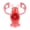 Color:Red, variant on LED Bike Light With Unique Lobster Shape Eye Catching Styles Cycling Light for Cyclists and Outdoor Enthusiasts