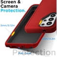 thumbnail image 6 of For Samsung Galaxy S26 Ultra Case, 3-in-1 Rugged Shockproof Protective Cover with Hard Shell and Soft Rubber Bumper, Drop Protection Armor, Red, 6 of 6