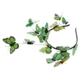 thumbnail image 3 of QualitChoice Bandeau Boho Papillon Couronne pour Femmes, Vert, 3 of 6