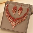 thumbnail image 2 of TAZAG European and American style exaggerated retro style exquisite design necklace and earrings set suitable for banquets, wedding banquets and parties, 2 of 4