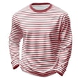 thumbnail image 2 of LYHaoo Boys Girls Striped Long Sleeve Crewneck T Shirt Casual Kids Top Soft Tee Comfortable For Childrens School Uniform,Sizes 3-4 Years, 2 of 7