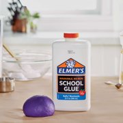 Elmer's Liquid School Glue, White, Washable, Great for Making Slime, 1-Quart (32 oz.), Dry time 5 min.