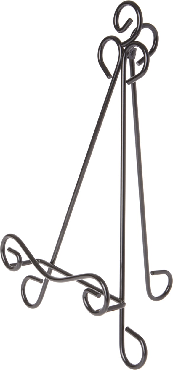 Bard's Satin Silver-toned Metal Easel 7.25" H x 4" W x 4.5" D 