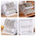 thumbnail image 6 of 1 Set Dish Drainer Drying Rack with Bowl Holder and Drip Tray Tableware Drying Station, 6 of 6