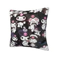 thumbnail image 5 of Kuromi and My Melody Throw Pillow Cover Decoration Pillow Case Cushion for Home Sofa Couch 24"x24", 5 of 7