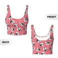 thumbnail image 5 of Lsque French Bulldog Face Printed Women'S Sports Bra, Compression, Moisture Wicking, High-Impact Sports Bra For Women,Supportive sports bra-Small, 5 of 9