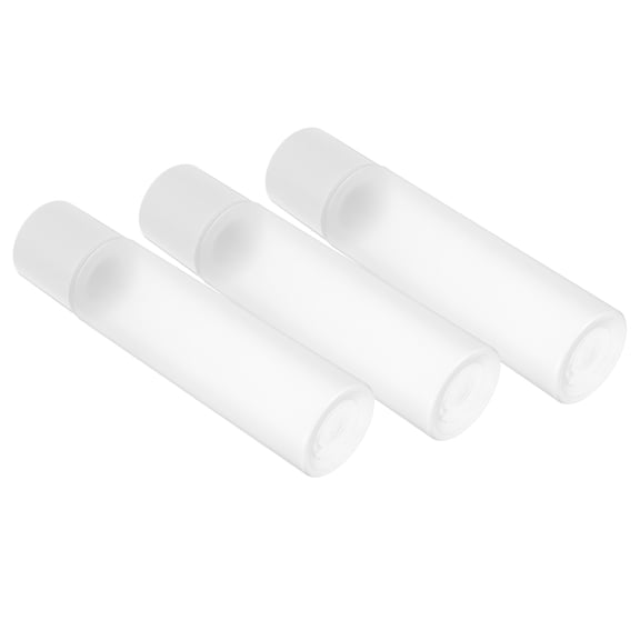 HAMPPLIES Set of 3 Leak-Proof Travel Bottles for Toiletries, Transparent Refillable Liquid Containers, TSA Approved