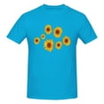 thumbnail image 5 of Pretty Sunflowers Men'S Basic Short Sleeve T-Shirt Spider Baby Blue 3x-Large, 5 of 5