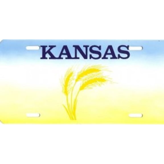 Design It Yourself Kansas State Bicycle Plate #5. Free Personalization on Plate