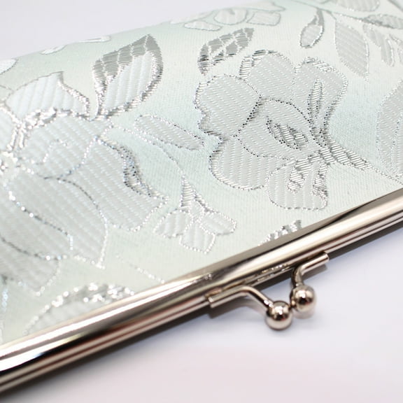 Ludlz Girls Women Coin Purse Floral Change Pouch Vintage Clutch Wallet with Clasp Closure