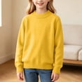 thumbnail image 2 of Guluxicc Kids Girls Turtleneck Cable Knit Sweater Long Sleeve Chunky Pullover Sweaters Fall Winter Loose Tops 3-8 Years, 2 of 9
