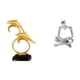 thumbnail image 1 of Figura de delfín,Colección de adornos de escritorio con figuras de delfines,Estatua decorativa moderna para el hogar,artesanías artísticas,Figura de pensador abstracto,Estatua de pensador, 1 of 8