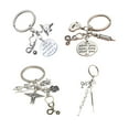 thumbnail image 3 of Kearding Bolso cartera llavero bandolera bolsa cortaúñas titular adorno colgante llavero de Metal decoración regalo de cumpleaños Almacenamiento y organización del hogar E2384 Kearding HA076219-04, 3 of 6