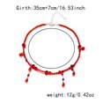 thumbnail image 3 of SeekLGT Blood Necklace Gothic Blood Drop Fringe Necklace Dripping Blood Choker Beaded Tassels Vampire Jewelry Accessories Halloween Costume Statement Piece for Women, 1 pc, 3 of 8