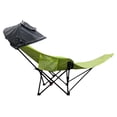 thumbnail image 2 of Silla plegable de camping con toldo y reposapiés desmontable. Silla mecedora portátil multiusos para exteriores. Sillas de playa para exteriores. Verde, 2 of 8