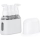 thumbnail image 1 of Mini Shampoo Dispenser Portable Travel Bottle Set Leak Proof Pump Bottles Containers Travel Size Containers Airplane Accessories Kits for Toiletries Shampoo Conditioner Lotion Liquid (Gray,4 in 1), 1 of 8