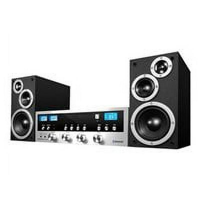 Innovative Technology 50 Watt Classic CD Stereo with Bluetooth Black